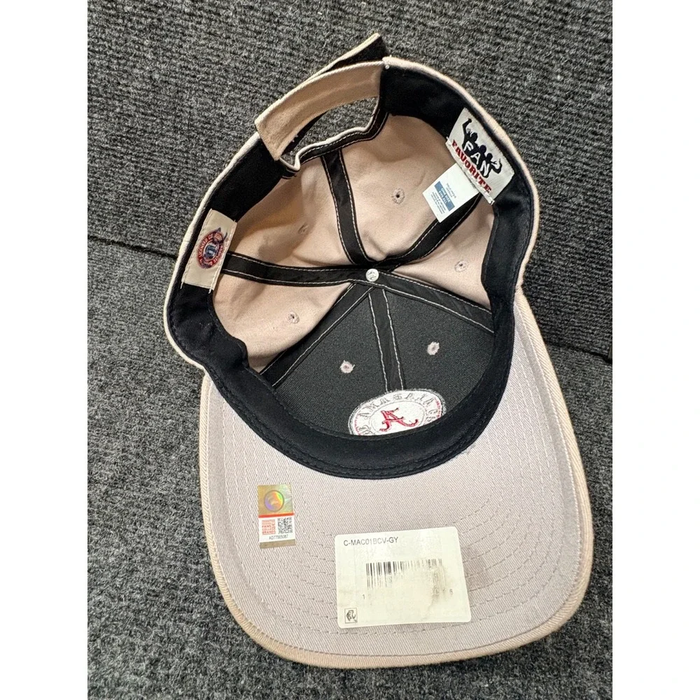 Fan Favorite Alabama Crimson Tide Gray Adjustable Baseball Cap Hat C-MAC01BCV-GY